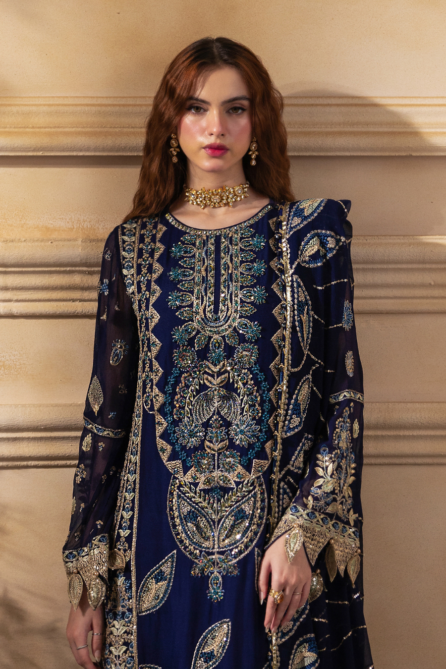 Zebtan Women Unstitched Embroidered Chiffon 3 Piece Suit ZC-06 Festive Collection