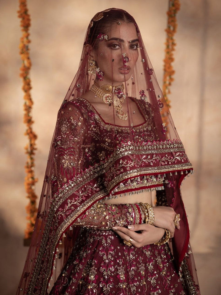 Anayra Amal Pret Embroidered Net 3 Piece Suit Uroosa