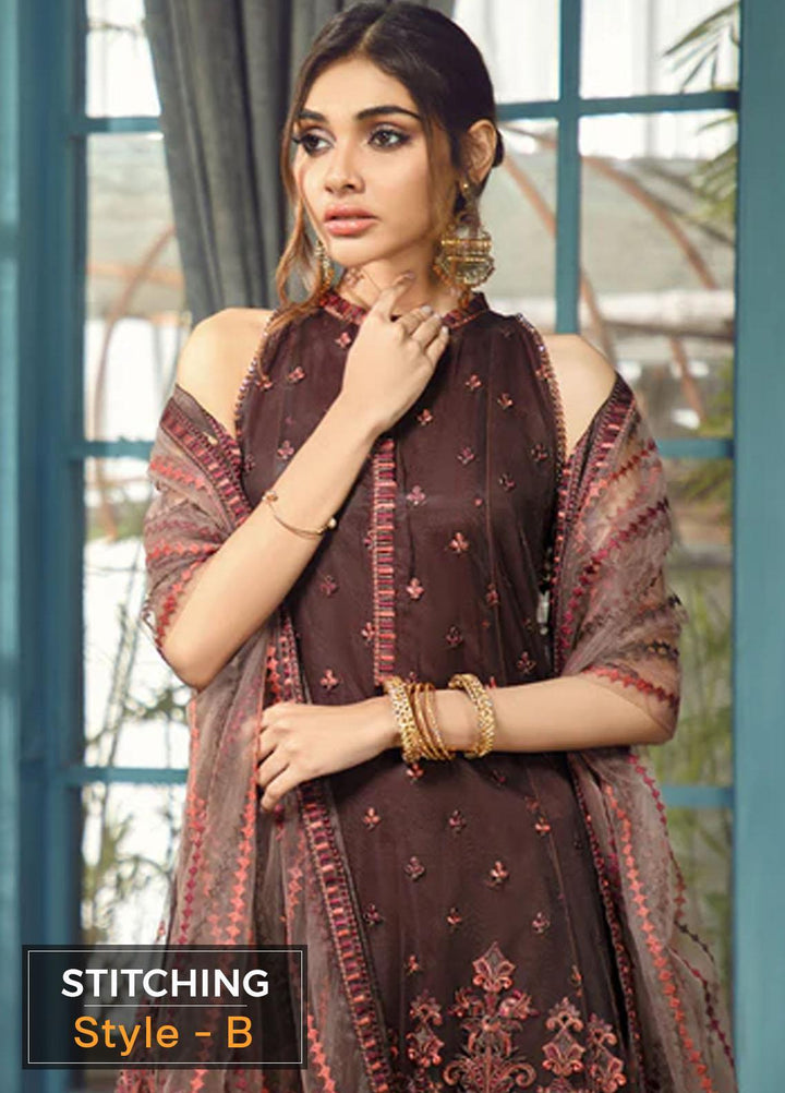 Rangrez By Zarif Embroidered  Suits Unstitched 3 Piece ZR 03 CARMEL - Luxury Collection