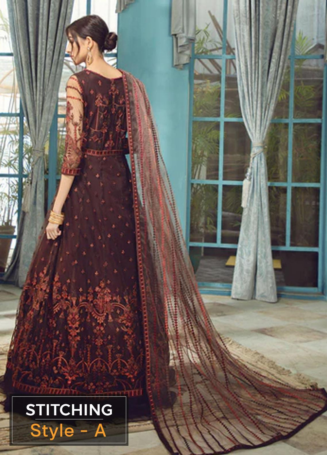 Rangrez By Zarif Embroidered  Suits Unstitched 3 Piece ZR 03 CARMEL - Luxury Collection
