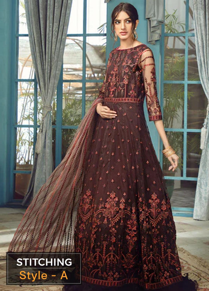 Rangrez By Zarif Embroidered  Suits Unstitched 3 Piece ZR 03 CARMEL - Luxury Collection