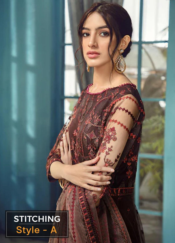 Rangrez By Zarif Embroidered  Suits Unstitched 3 Piece ZR 03 CARMEL - Luxury Collection