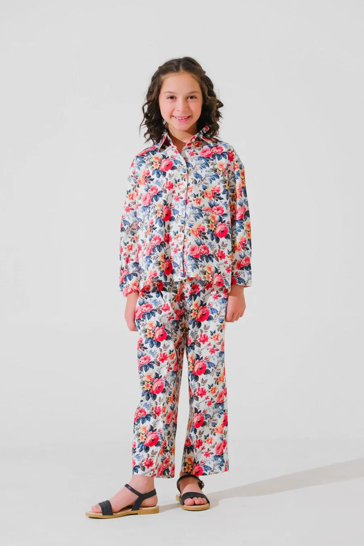 Dhaga Kids Pret Printed Poly lawn 2 Piece Parfait SPD25K02 - Summer Collection