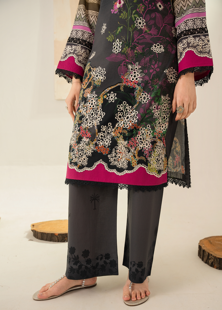 Solace by Meerak RTW Embroidered Lawn 3 Piece Suit DL-06 - Casual Collection