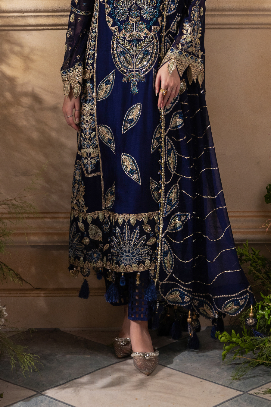 Zebtan Women Unstitched Embroidered Chiffon 3 Piece Suit ZC-06 Festive Collection