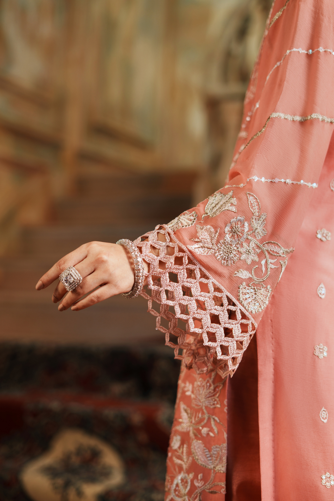 Zebtan Women Unstitched Embroidered Chiffon 3 Piece Suit ZG-03 Festive Collection