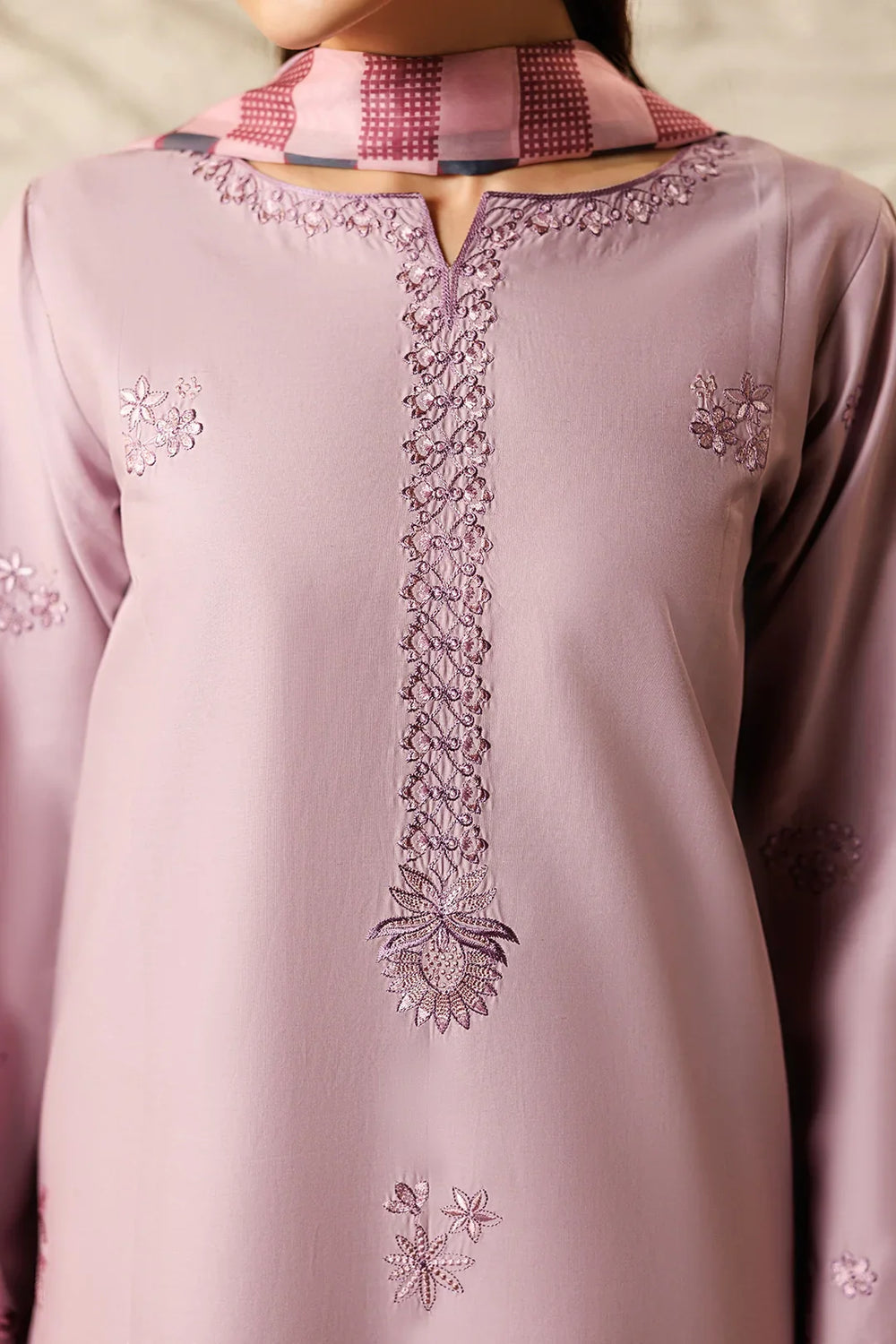 Mistfall Ramadan Edit by Panache Women RTW Embroidered Cotton 3 Piece Petalwind - Casual Collection
