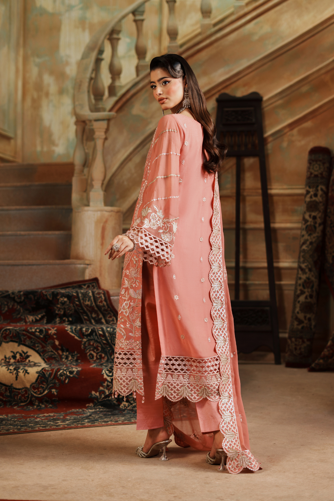 Zebtan Women Unstitched Embroidered Chiffon 3 Piece Suit ZG-03 Festive Collection