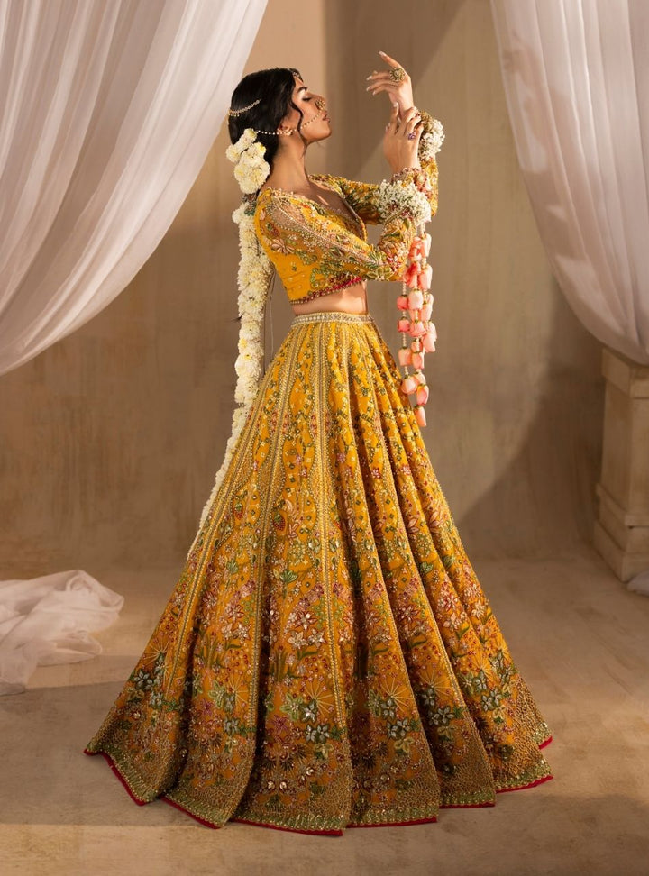 Tehwaar by Anayra Amal RTW Embroidered Net 3 Piece Suit Henna Wedding Collection