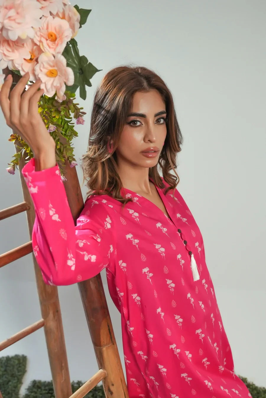 Dhaga Women Pret Printed 2 Piece Lawn Matching Separate FW24DSP0047 - Summer Collection