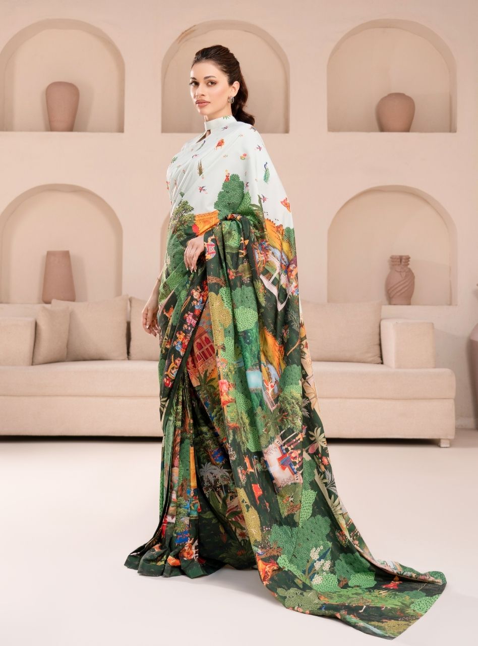 Irtiqa by Anayra Amal RTW Printed Raw Silk 2 Piece Suit Dastaan Festive Collection