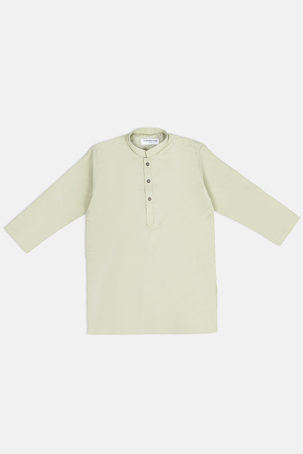 Muraqsh Ready To Wear Solids Cotton Boys Mint Green Blended Kurta Trouser MURGKT - Summer Collection