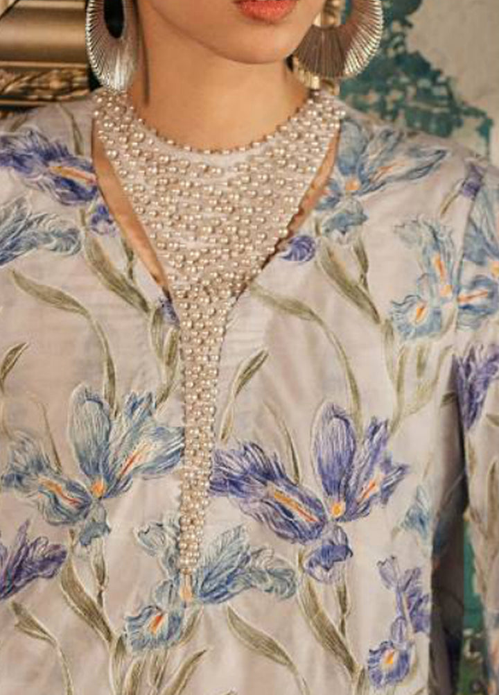 M Prints by Maria B Unstitched Embroidered Cambric 3 Piece Suit MB26UPC 4A - Casual Collection