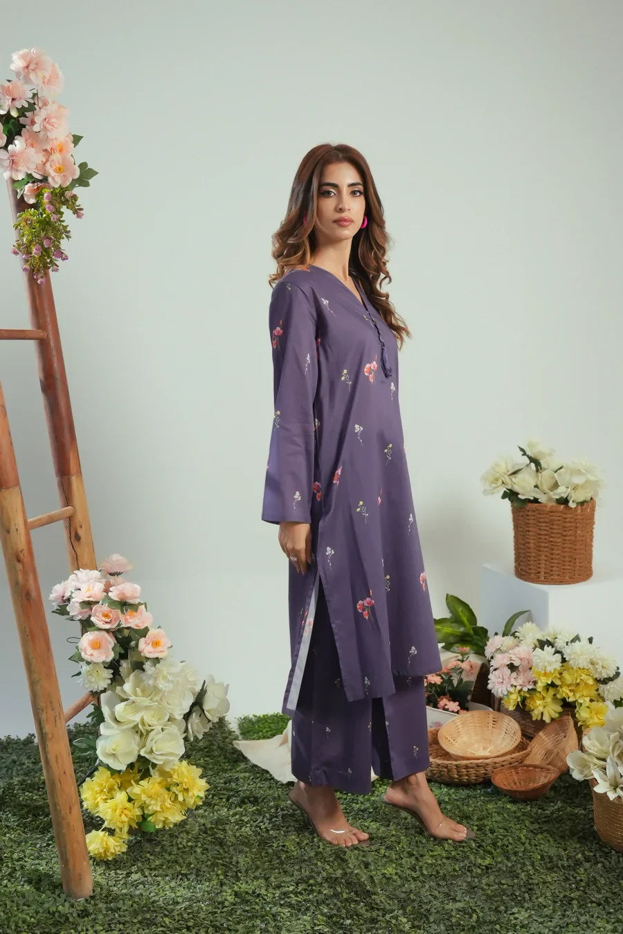 Dhaga Women Pret Printed 2 Piece Lawn Matching Separate FW24DSP0045 - Summer Collection