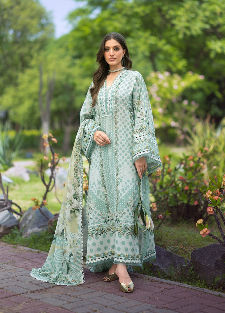 Bridgerton by Elaf Unstitched Printed Lawn 3 Piece Suit EL26ULB EPB-5B - Summer Collection