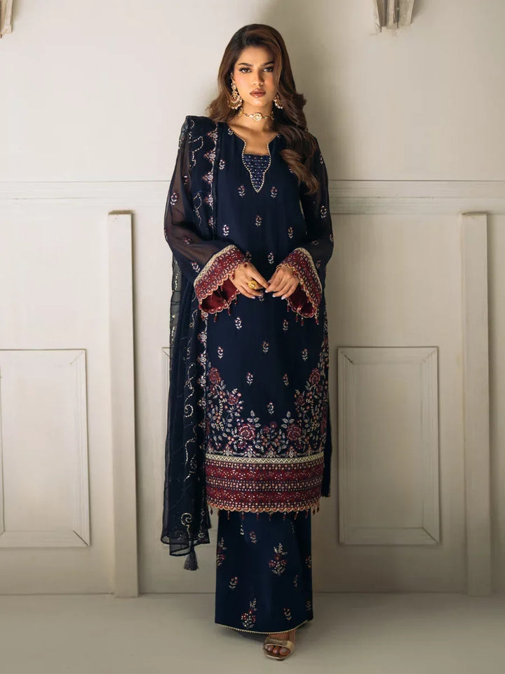Salitex Unstitched Embroidered Chiffon 3 Piece Suit SUNS8CH510 Festive Collection