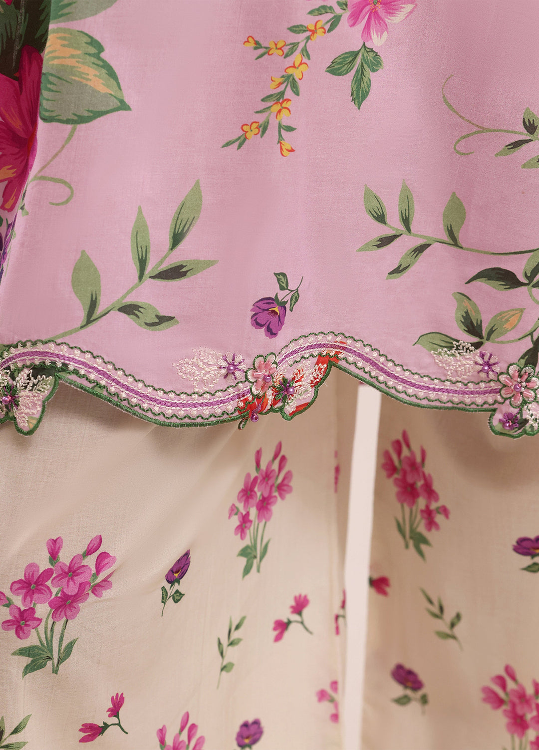 Riley Women RTW Embroidered Lawn 2 Piece Suit RL26RL Pink Charm - Casual Collection