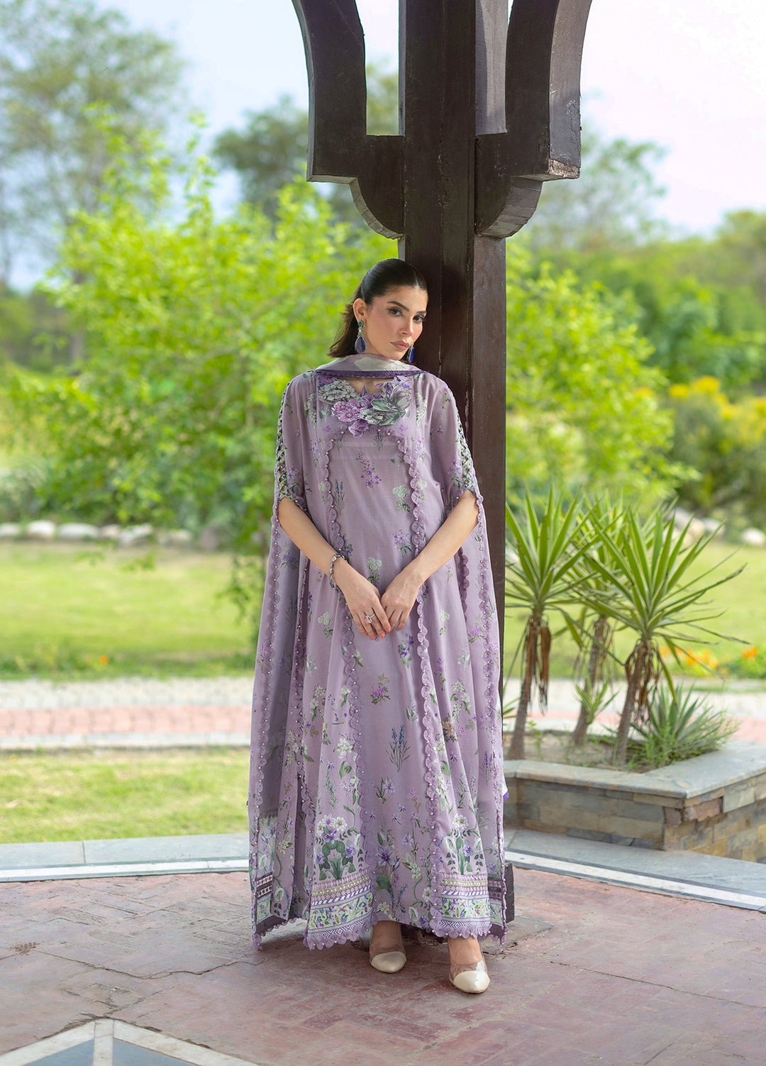 Bridgerton by Elaf Unstitched Printed Lawn 3 Piece Suit EL26ULB EPB-6A - Summer Collection