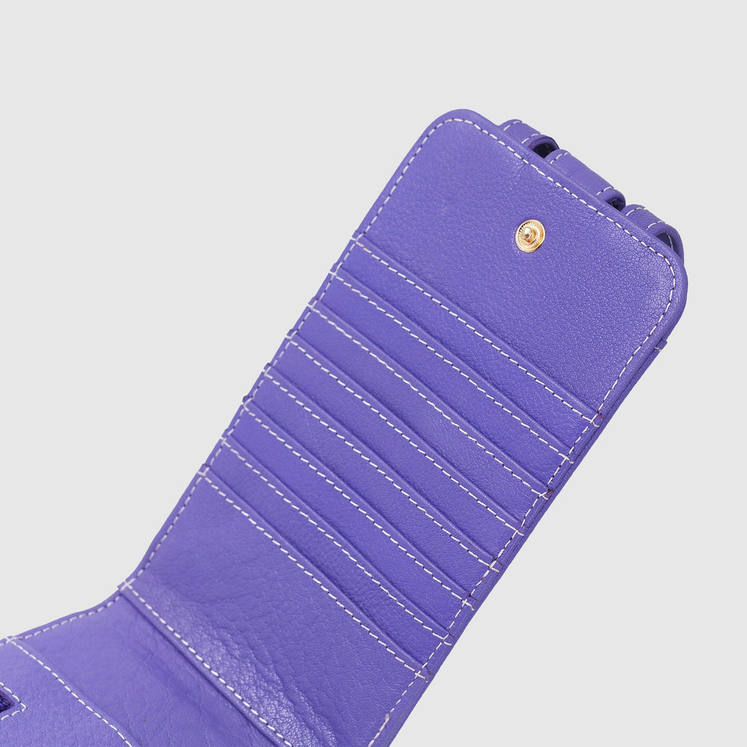 Lafanzo Unisex Leather Femora Crossbody Phone Pouch Purple - Accessories Collection