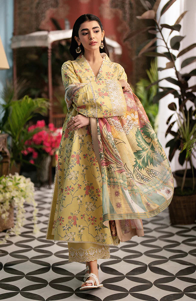 Afsanah by Seran Embroidered Lawn Suits Unstitched 3 Piece SRN24AF D-04 Nehan - Spring Summer Collection