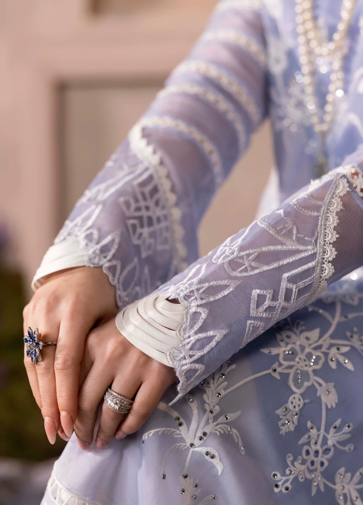 Sable Vogue Unstitched Embroidered Organza 3 Piece Suit SV26UL SL-04-25 - Summer Collection
