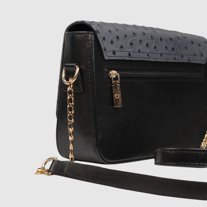 Lafanzo Unisex Leather Ostrina Clutch Bag Slate Grey - Accessories Collection