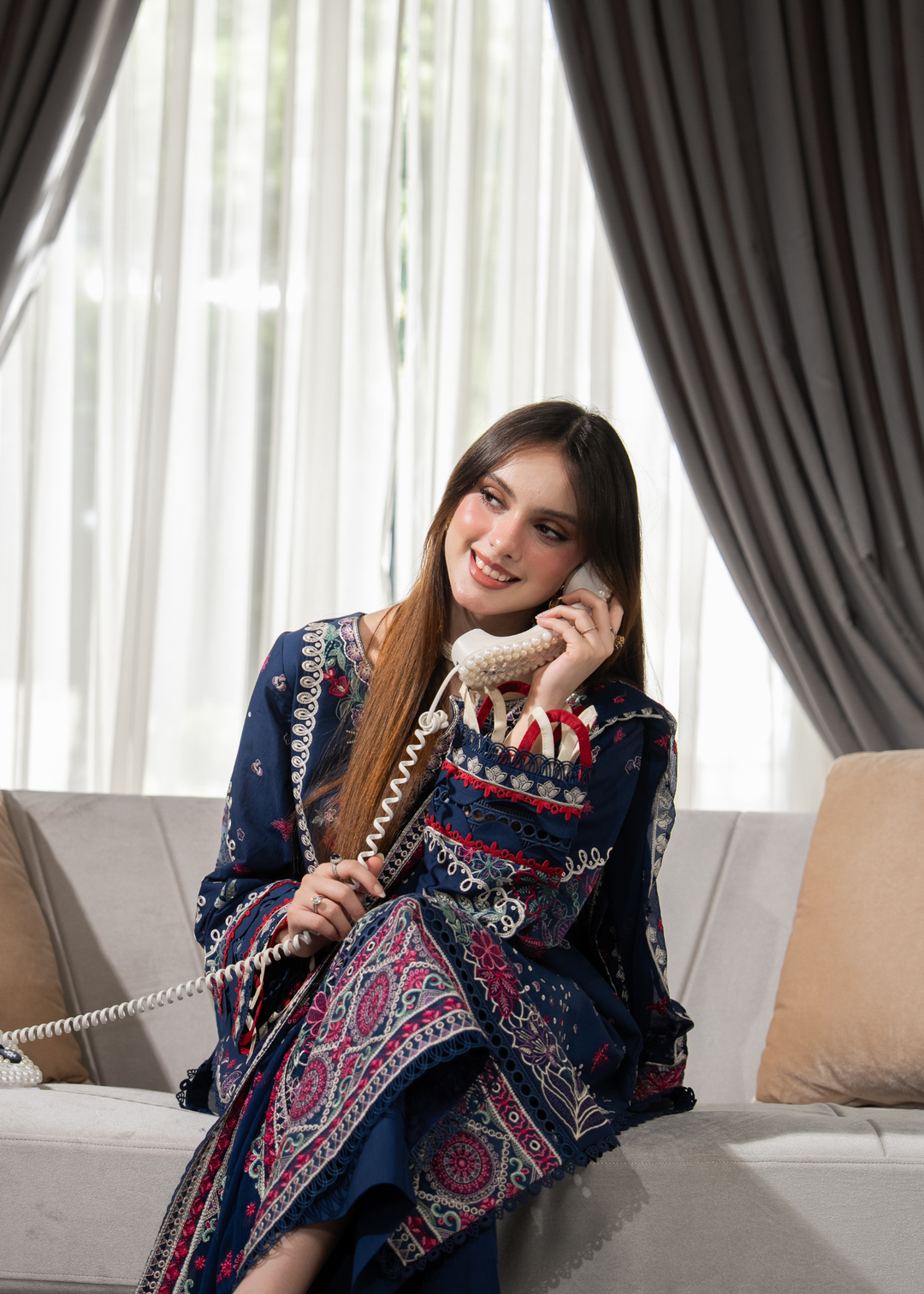 Aria By Meerak RTW Embroidered Lawn 3 Piece Suit Niva Festive Collection