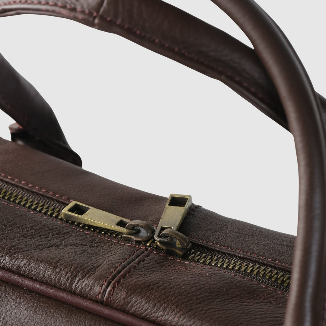Lafanzo Unisex Leather Executive Laptop Bag Maroon - Accessories Collection
