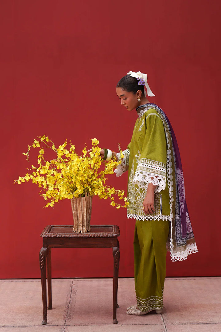 Laanem by Saira Rizwan Unstitched Embroidered Lawn 3 Piece Suit SR26ULL NERAYA-A - Summer Collection