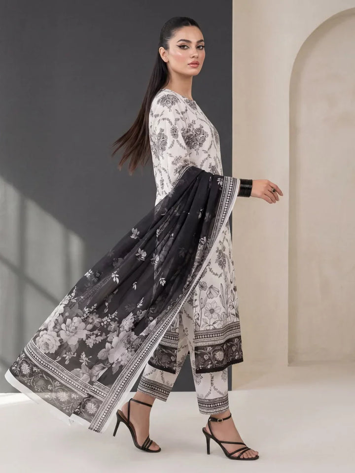 Salitex Unstitched Printed Lawn Silk 3 Piece Suit SUNS7ASI412 Casual Collection