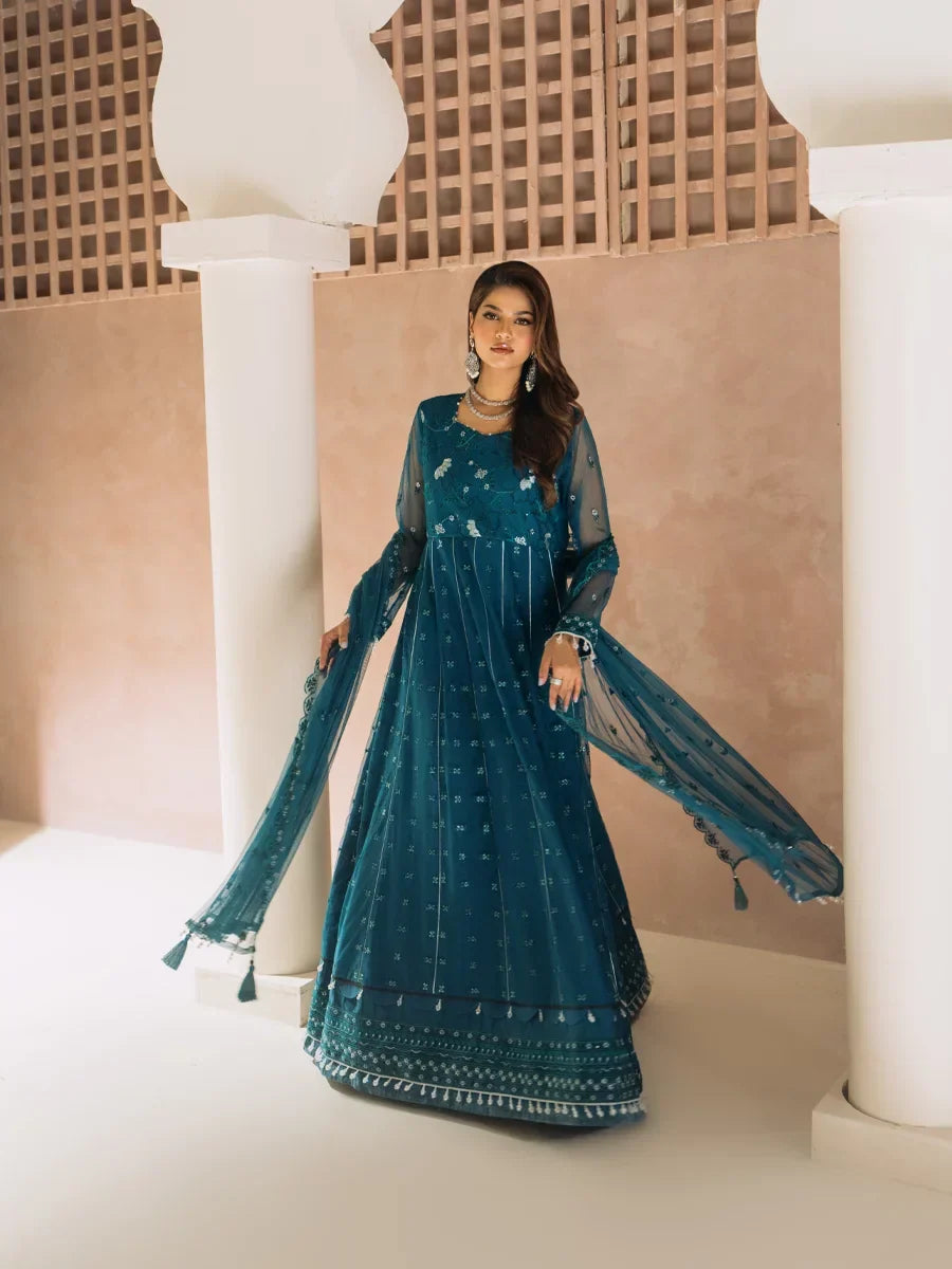 Salitex Unstitched Embroidered Chiffon 3 Piece Suit SUNS8CH524 Festive Collection