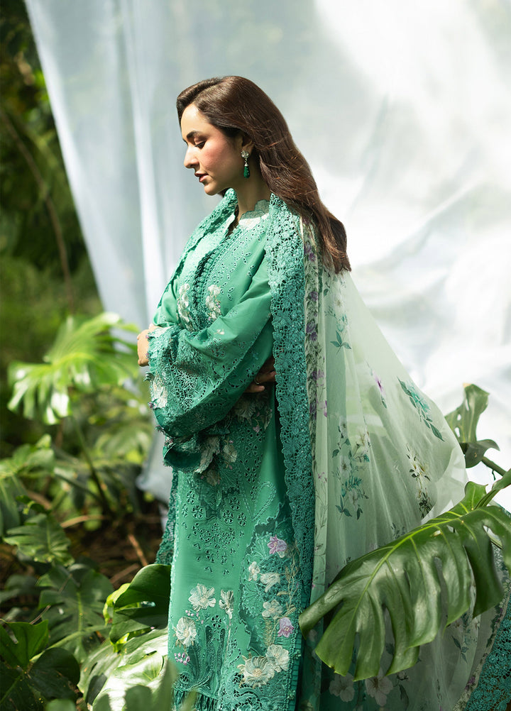 Elaf Premium Unstitched Embroidered Lawn 3 Piece Suit EL26ULF Lover Eden ELQ-2A - Festive Collection