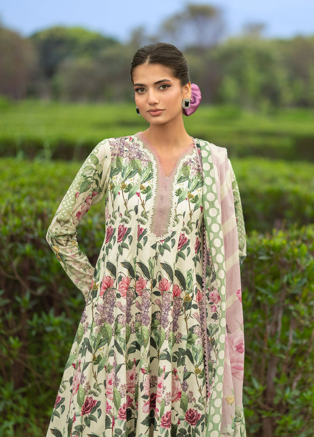 Bridgerton by Elaf Unstitched Printed Lawn 3 Piece Suit EL26ULB EPB-3B - Summer Collection