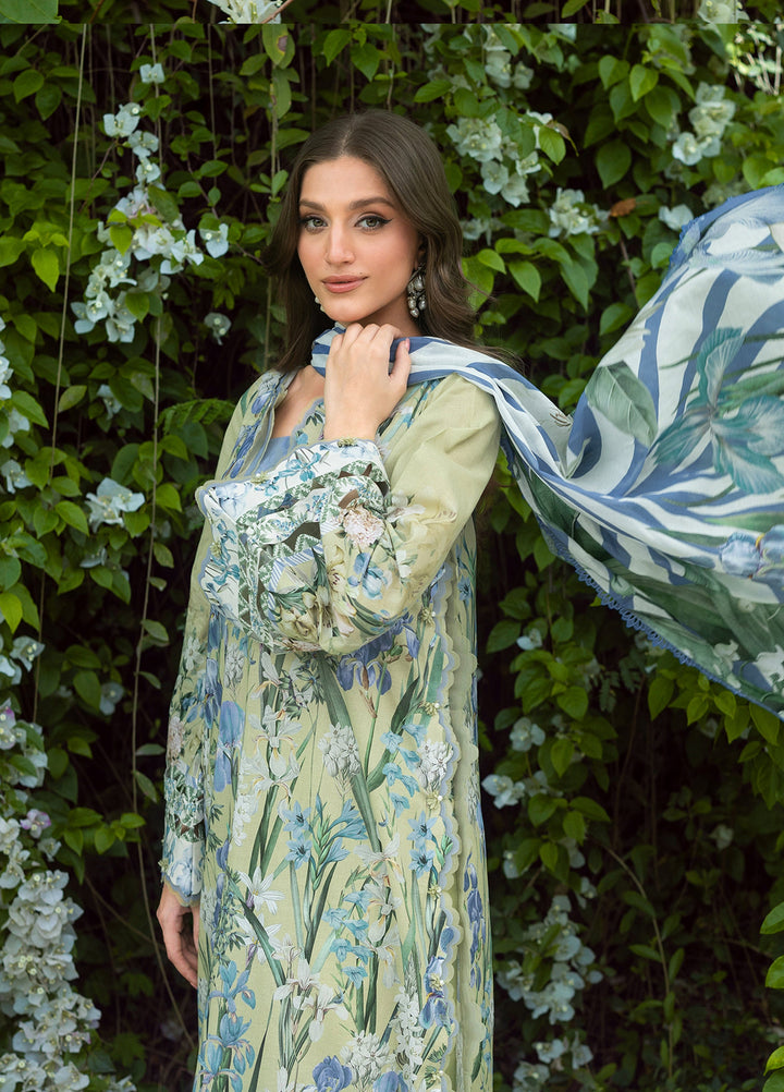 Bridgerton by Elaf Unstitched Printed Lawn 3 Piece Suit EL26ULB EPB-2A - Summer Collection