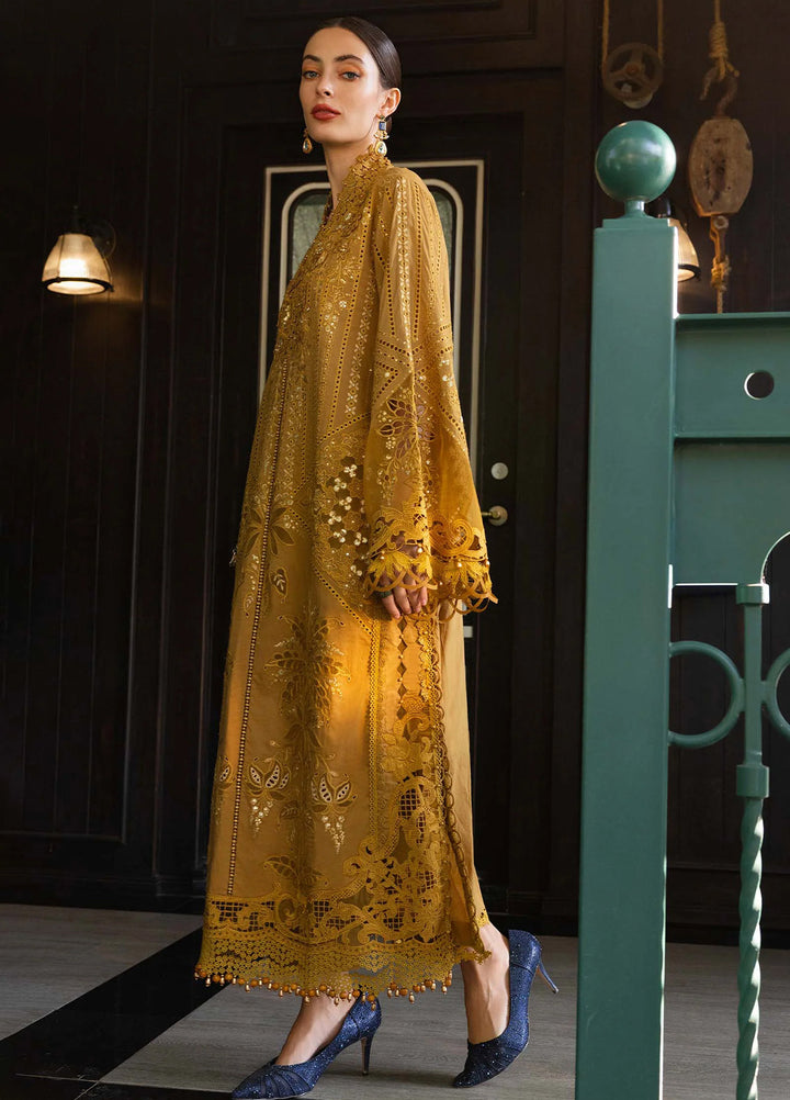 Maria B Unstitched Embroidered Lawn 3 Piece Suit MB26ULE D7 - Eid Collection