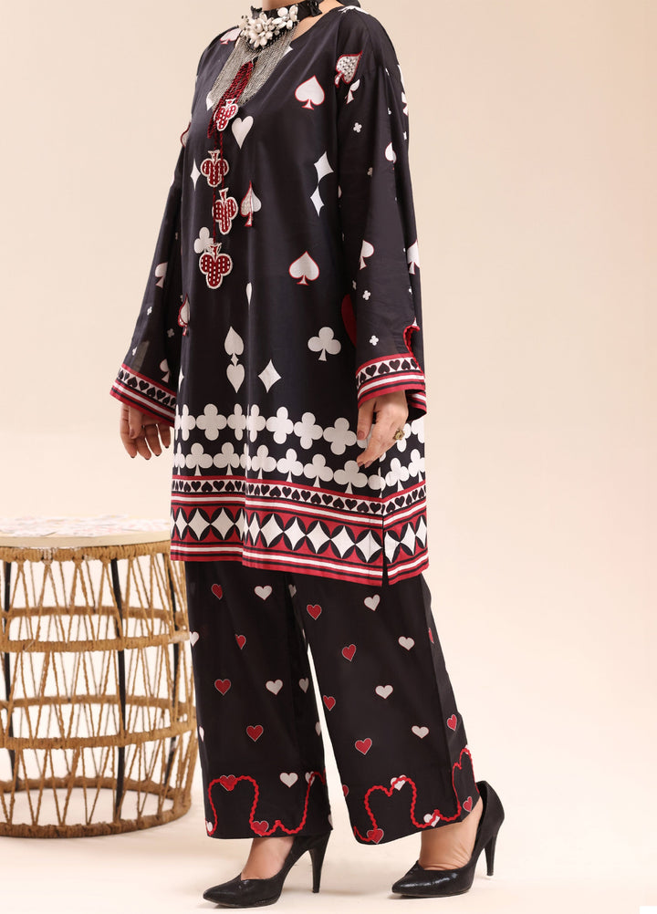 Riley Women RTW Embroidered Lawn 2 Piece Suit RL26RL Queen of Hearts - Casual Collection