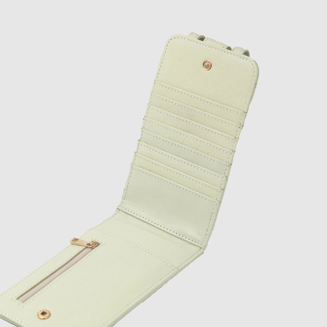 Lafanzo Unisex Leather Femora Crossbody Phone Pouch Ivory - Accessories Collection