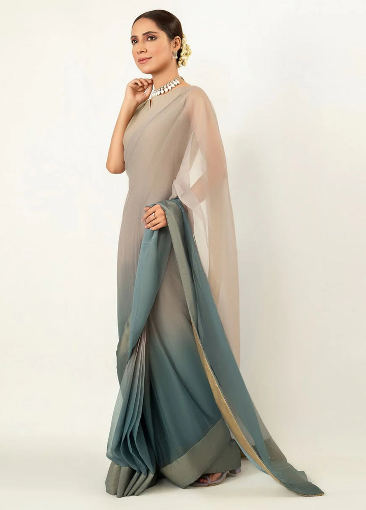Imran Aftab RTW Printed Chiffon 3 Piece Suit IASC 02 - Festive Collection