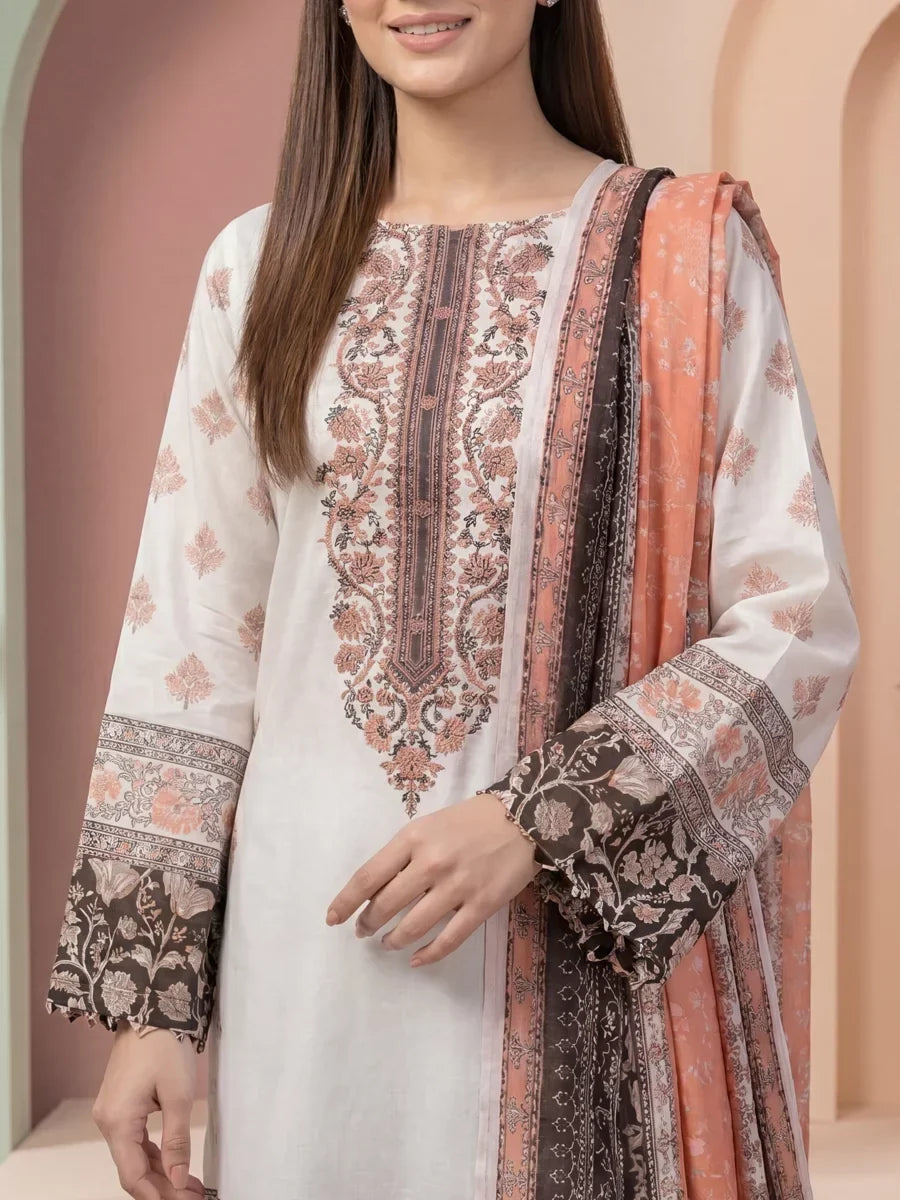 Salitex Women Unstitched Printed Lawn 3 Piece Suit SSW8U3P442 Casual Collection