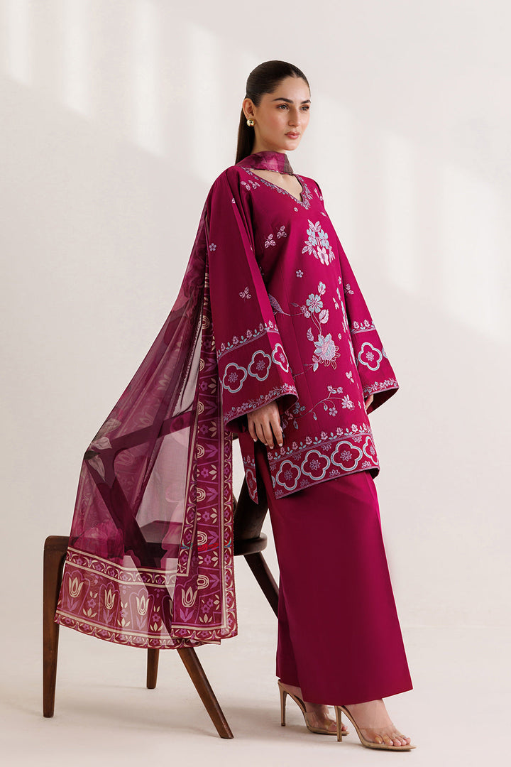 Mistfall by Panache Apparel RTW Embroidered Cotton 3 Piece Suit avelis Eid Collection