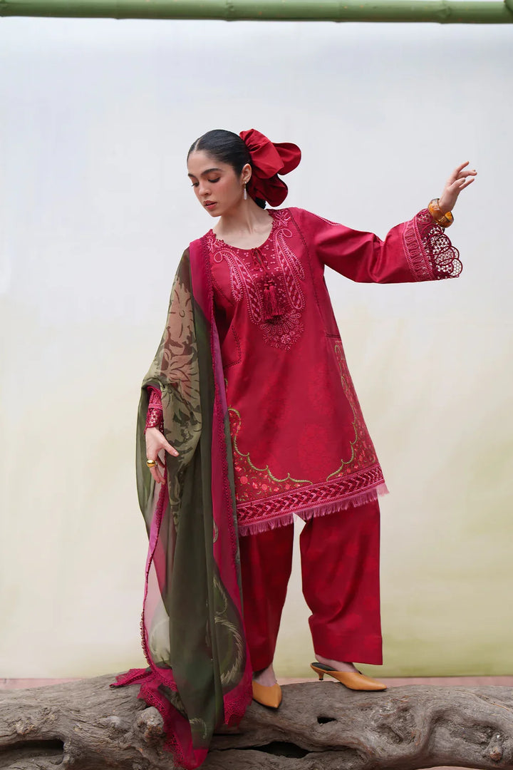 Laanem by Saira Rizwan Unstitched Embroidered Lawn 3 Piece Suit SR26ULL NAYRA-A - Summer Collection