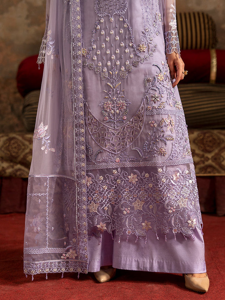 Zebtan Women Unstitched Embroidered Chiffon 3 Piece Suit ZQ-01 Festive Collection