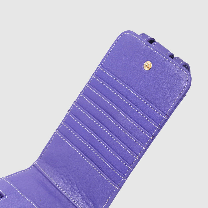 Lafanzo Unisex Leather Femora Crossbody Phone Pouch Purple - Accessories Collection
