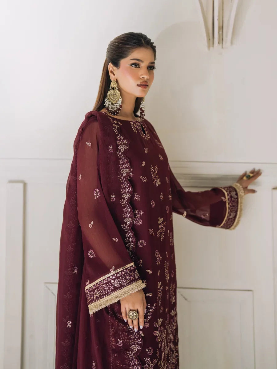 Salitex Unstitched Embroidered Chiffon 3 Piece Suit SUNS8CH508 Festive Collection
