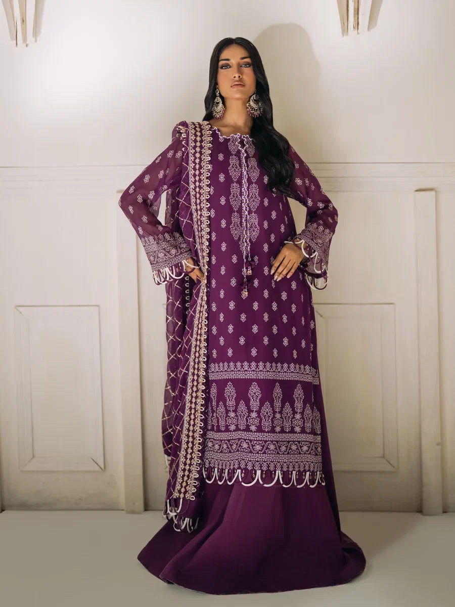Salitex Unstitched Embroidered Chiffon 3 Piece Suit SUNS8CH507 Festive Collection