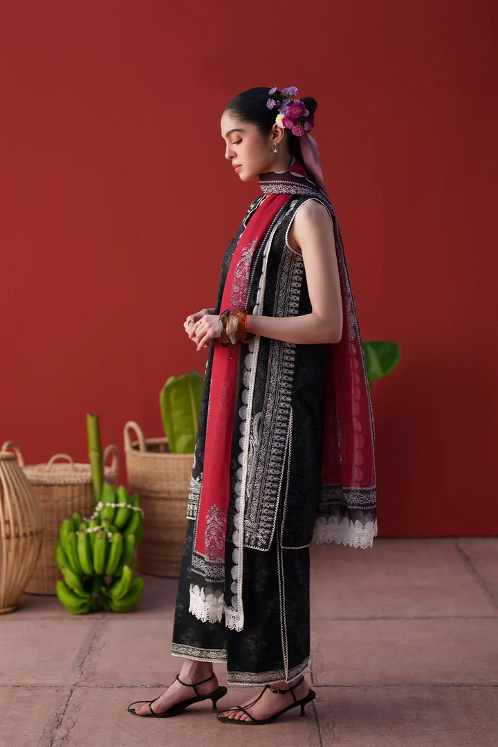 Laanem by Saira Rizwan Unstitched Embroidered Lawn 3 Piece Suit SR26ULL NERAYA-B - Summer Collection