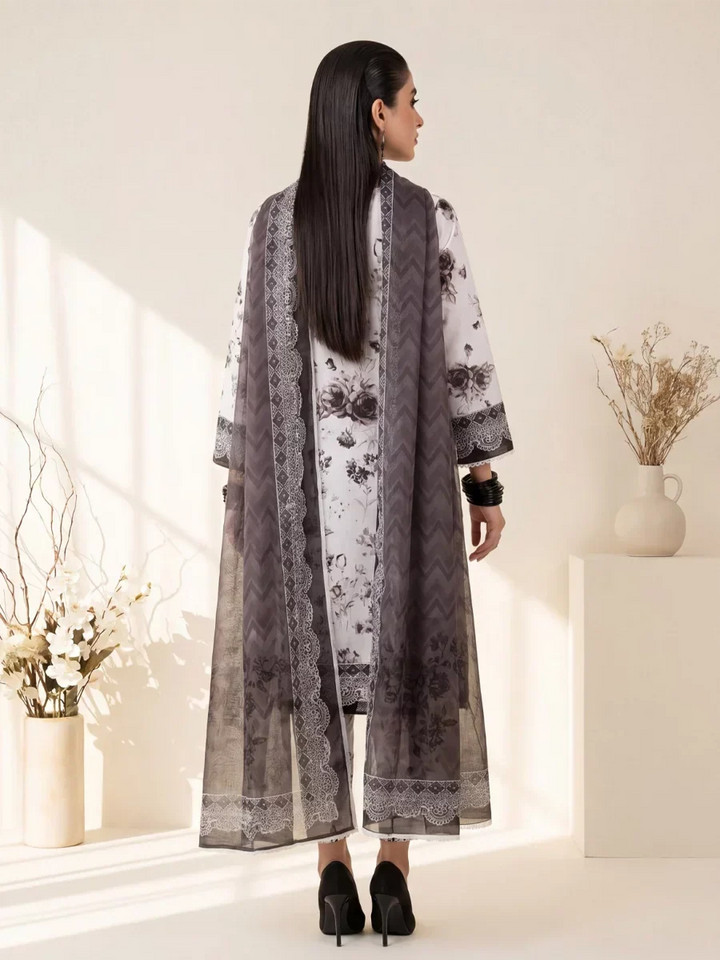 Salitex Unstitched Printed Lawn Silk 3 Piece Suit SUNS7ASI410 Casual Collection