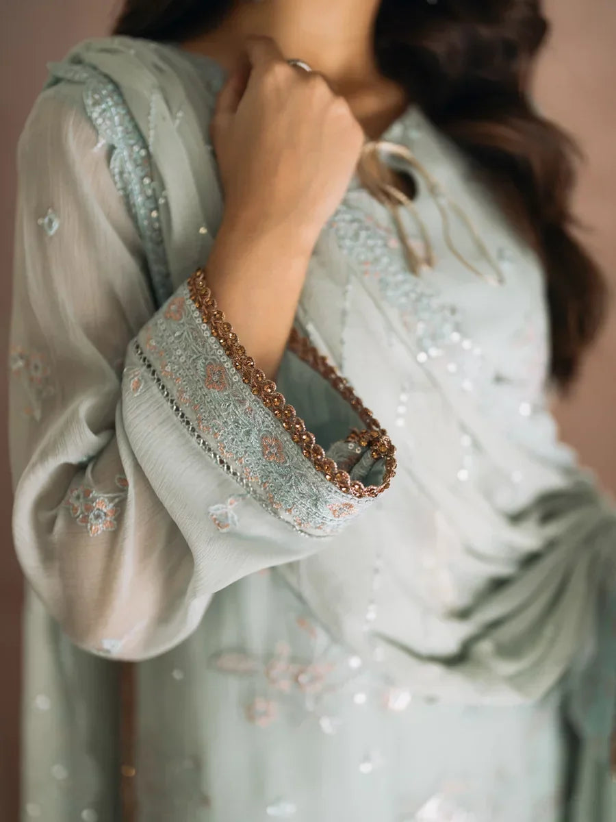 Salitex Unstitched Embroidered Chiffon 3 Piece Suit SUNS8CH516 Festive Collection