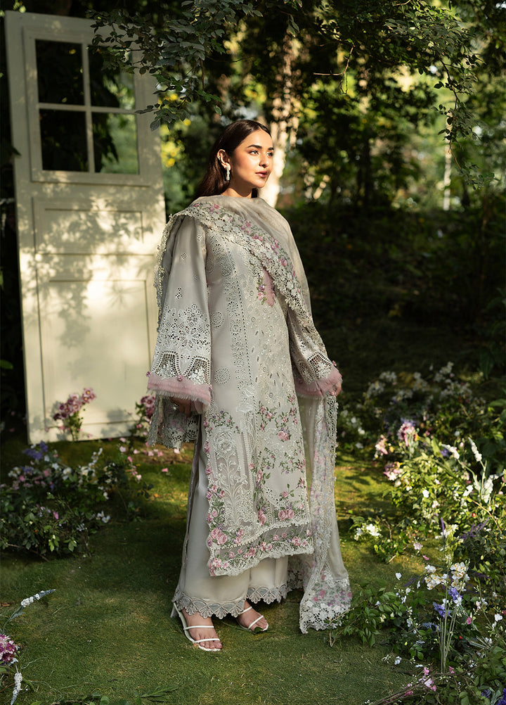 Elaf Premium Unstitched Embroidered Lawn 3 Piece Suit EL26ULF All Magical ELQ-1A - Festive Collection