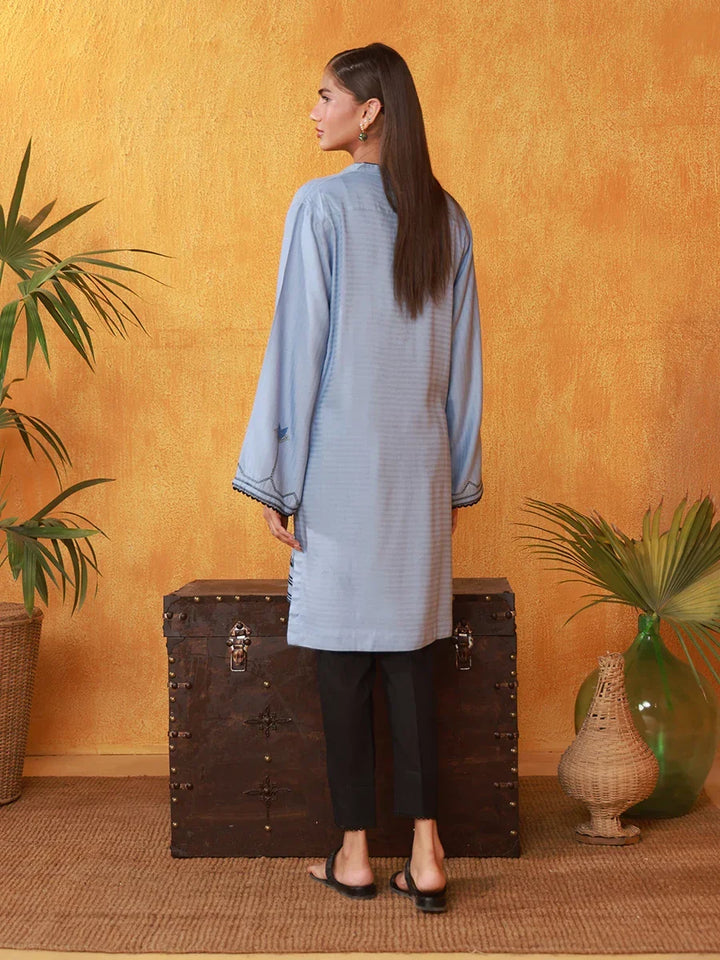 Salitex Women Embroidered Slub 1 Piece Shirt WRTKBA24AL218 - Winter Collection